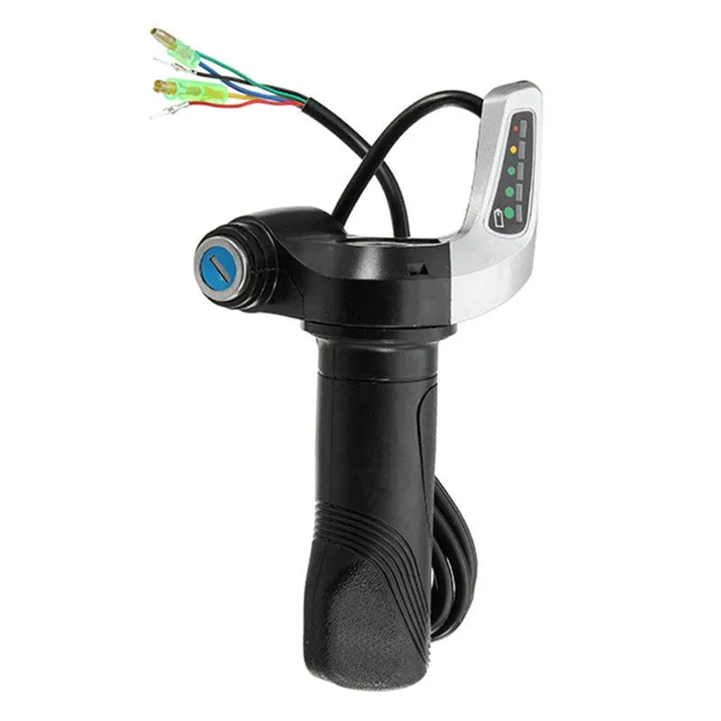 48V 1000W brushed motor controller and twist throttle grip with 5-LED battery indicator for electric bicycle scooter