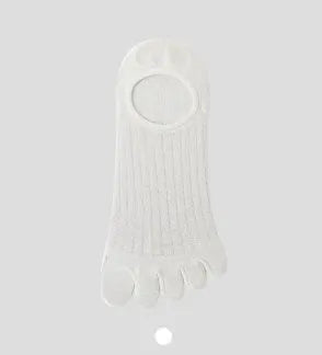 Modal cotton five-finger ultra-thin breathable boat socks in black colour option