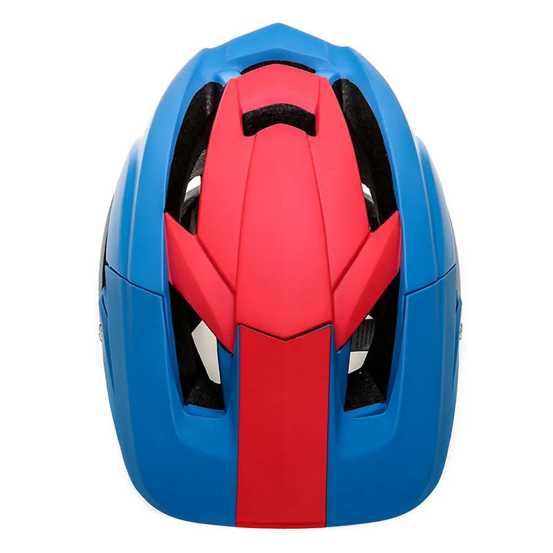 Bicycle helmet with EPS foam liner, one size, shown in black, light blue, green and dark blue colour options