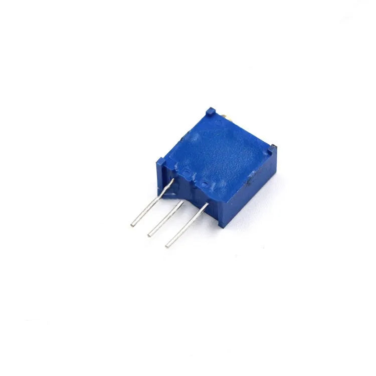 Blue multi-ring precision adjustable resistor potentiometer 20k ohm glass glaze film