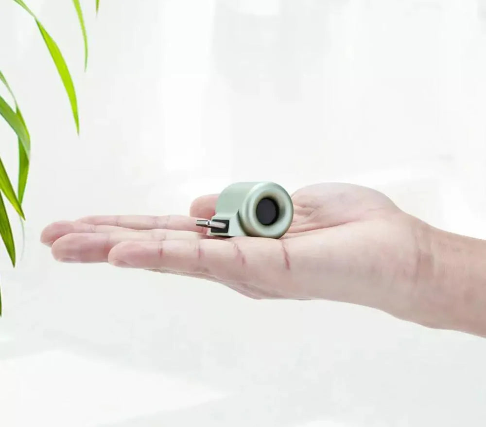 USB mini diffuser car air purifier in grey colour with USB plug