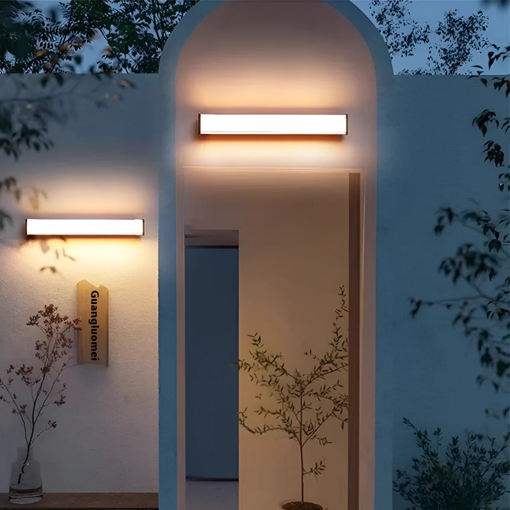 Outdoor wall lamp for villa hotel courtyard entrance, 220V, 30cm to 120cm, modern simple style