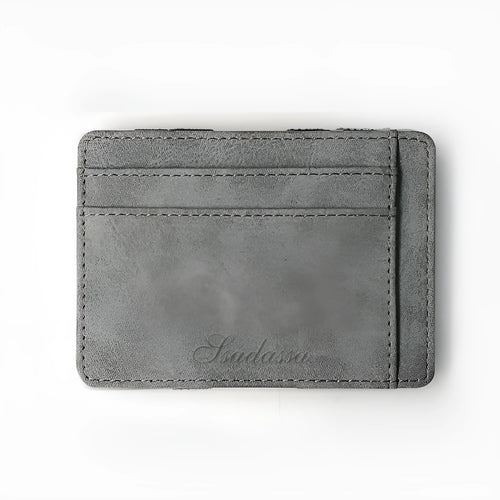 Korean style matte leather coin purse wallet with horizontal square shape measuring 10x7.5x0.5cm