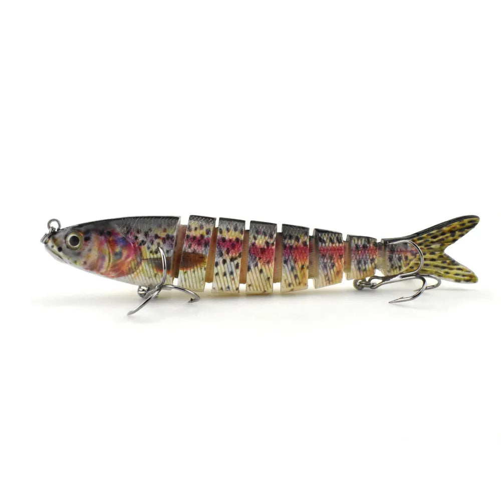 133mm bionic hard bait fishing lure in a fish shape, showing colour options.