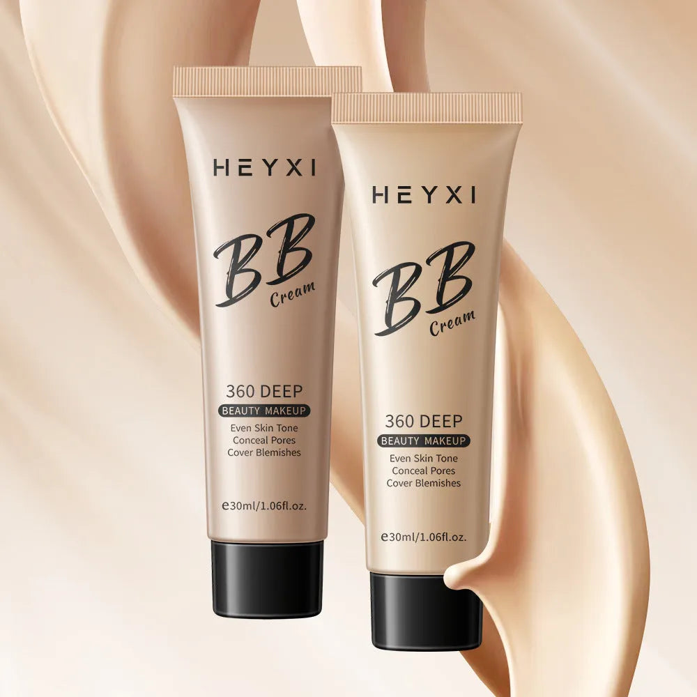 Waterproof sweat-resistant BB cream cosmetic product showing four colour options