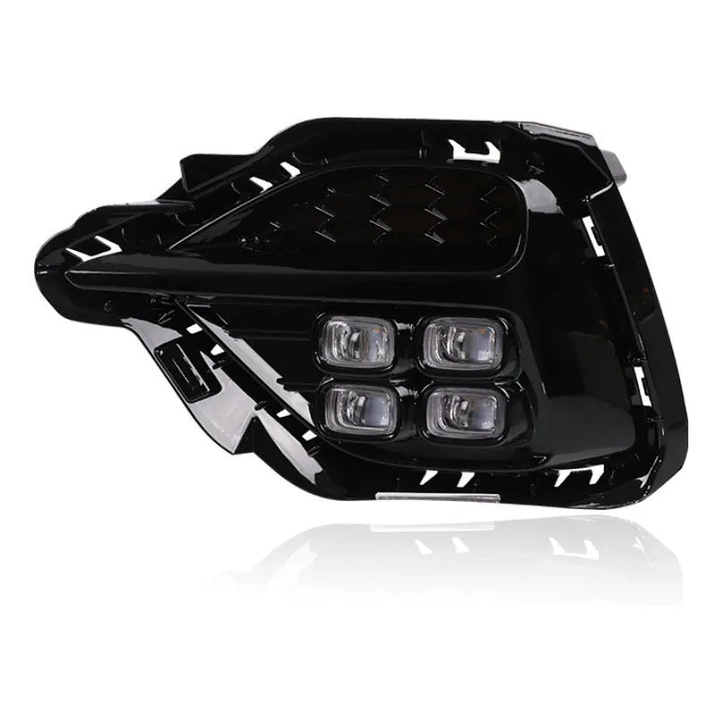 Black ABS daytime driving turn signal fog lamp for MG ZS, 12V, 5500K, one pair