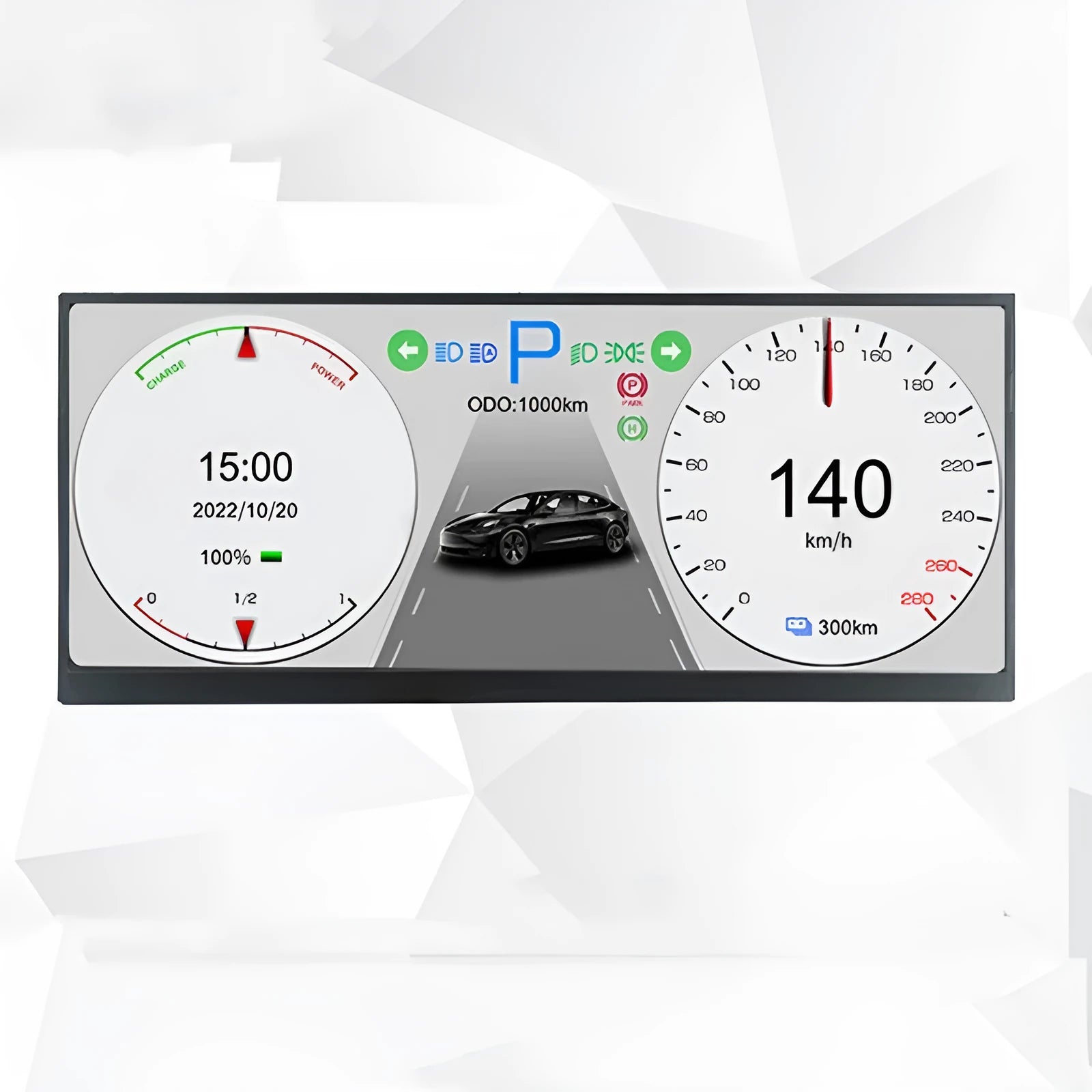 12.3-inch TFT vehicle display screen for car navigation system