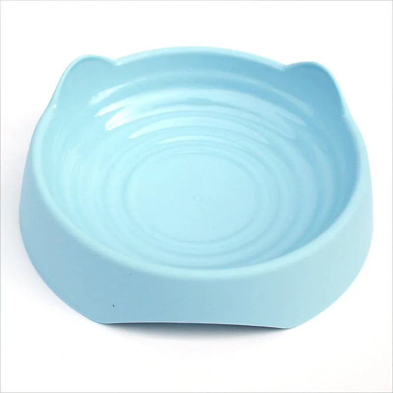 Ceramic dog slow feeder bowl with maze design in blue colour for controlling fast eating