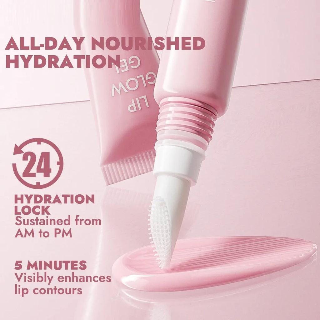 Hose Lip Balm with silicone brush head, 10g, for neutral dry mixed skin types