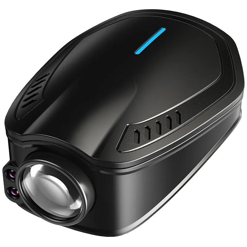 F2 black rechargeable wireless car welcome light projector with ABS housing