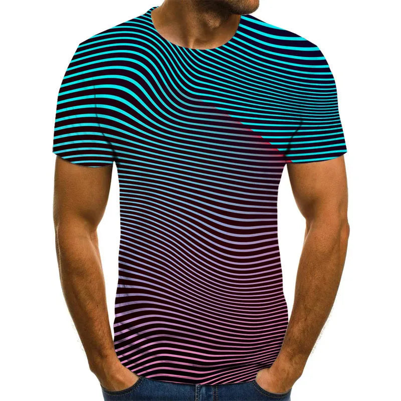 Purple light colour casual men's short sleeve t-shirt made of cloth fabric, loose fit, sizes XXS to 6XL