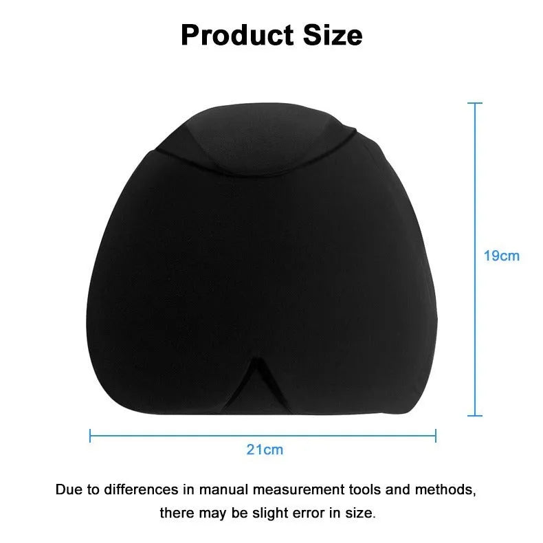 A simple solid colour fully enclosed cold compress cap made from polyester fabric.