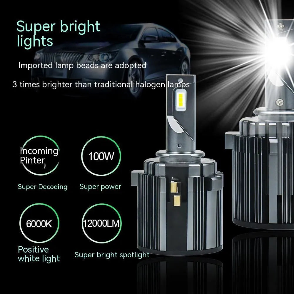 Golf 7 LED low beam headlight bulb replacement with aviation aluminium housing