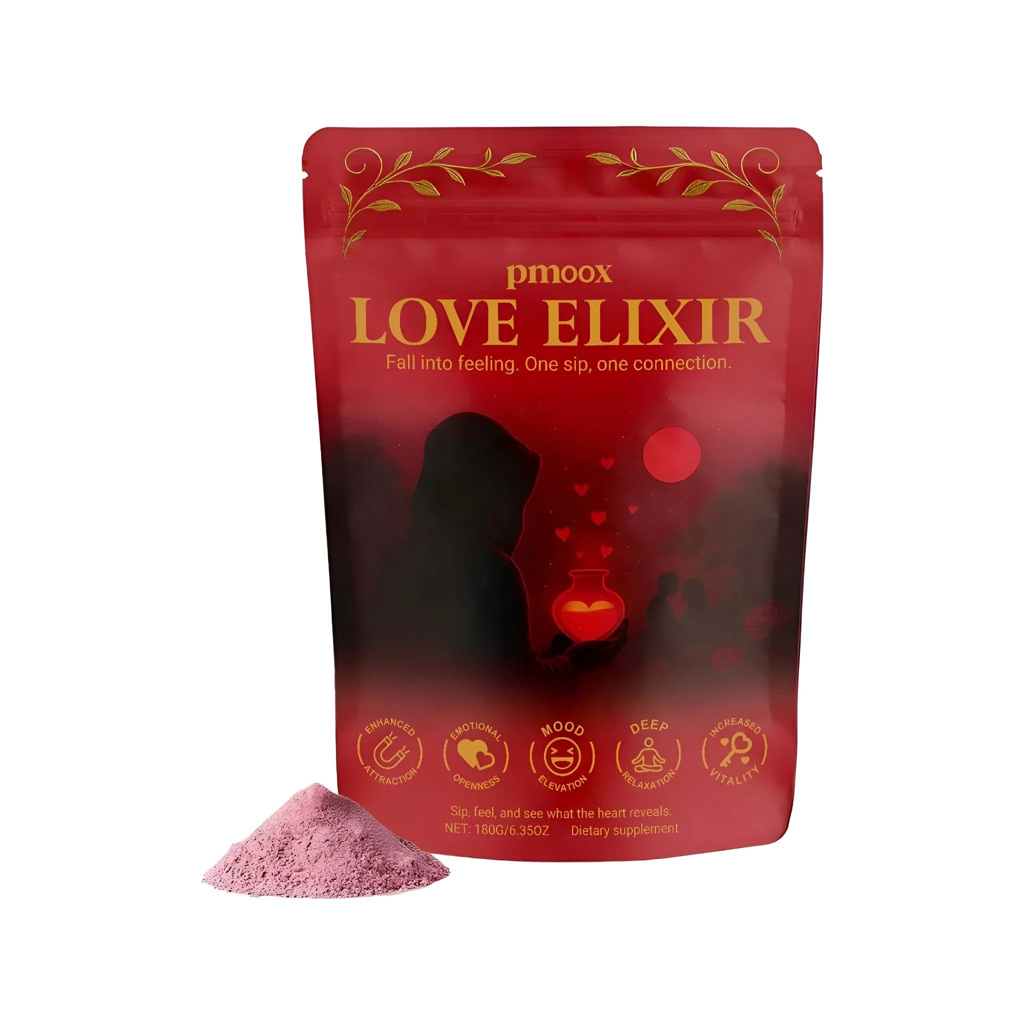 Container of Vitality And Health Supplement Powder with L-Arginine and herbal extracts, 180g.