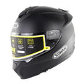 Motorcycle electric bicycle riding helmet with anti-fog double lens in Matte Black colour