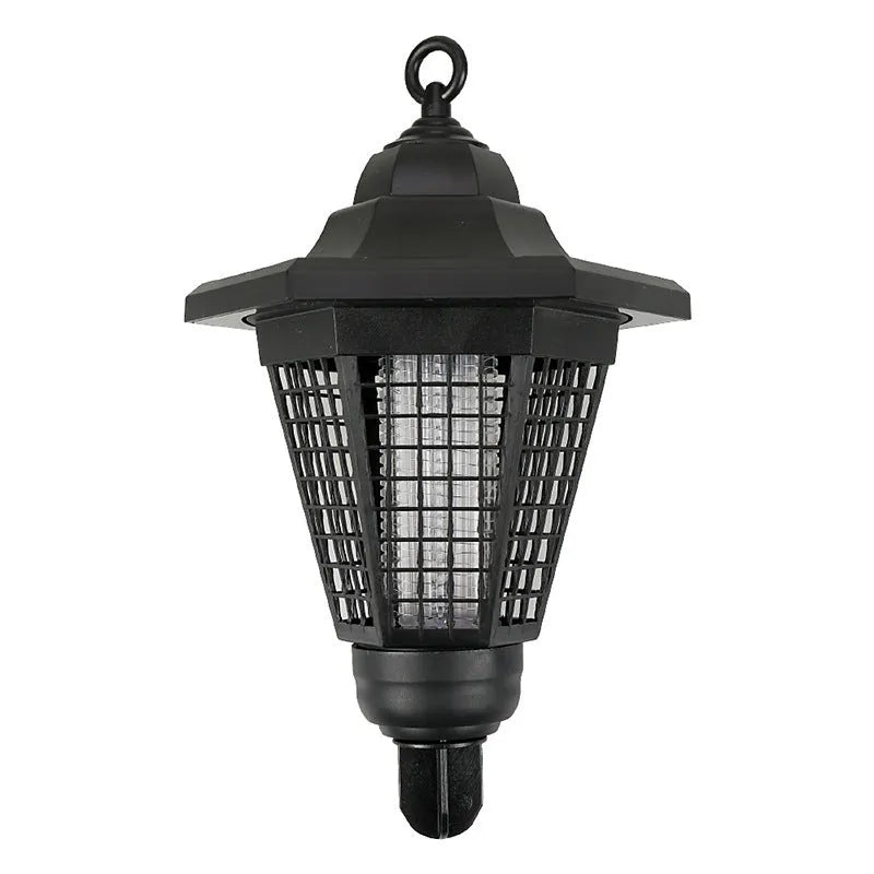 Solar mosquito killer lamp outdoor garden IP55 waterproof 5W LED with manual switch