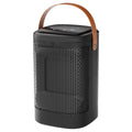 A compact hot and cold air heating radiator with a digital touch screen and remote control in a 618 electronic model colour.