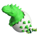 Durable blue dinosaur dog chew toy with rope for aggressive chewers