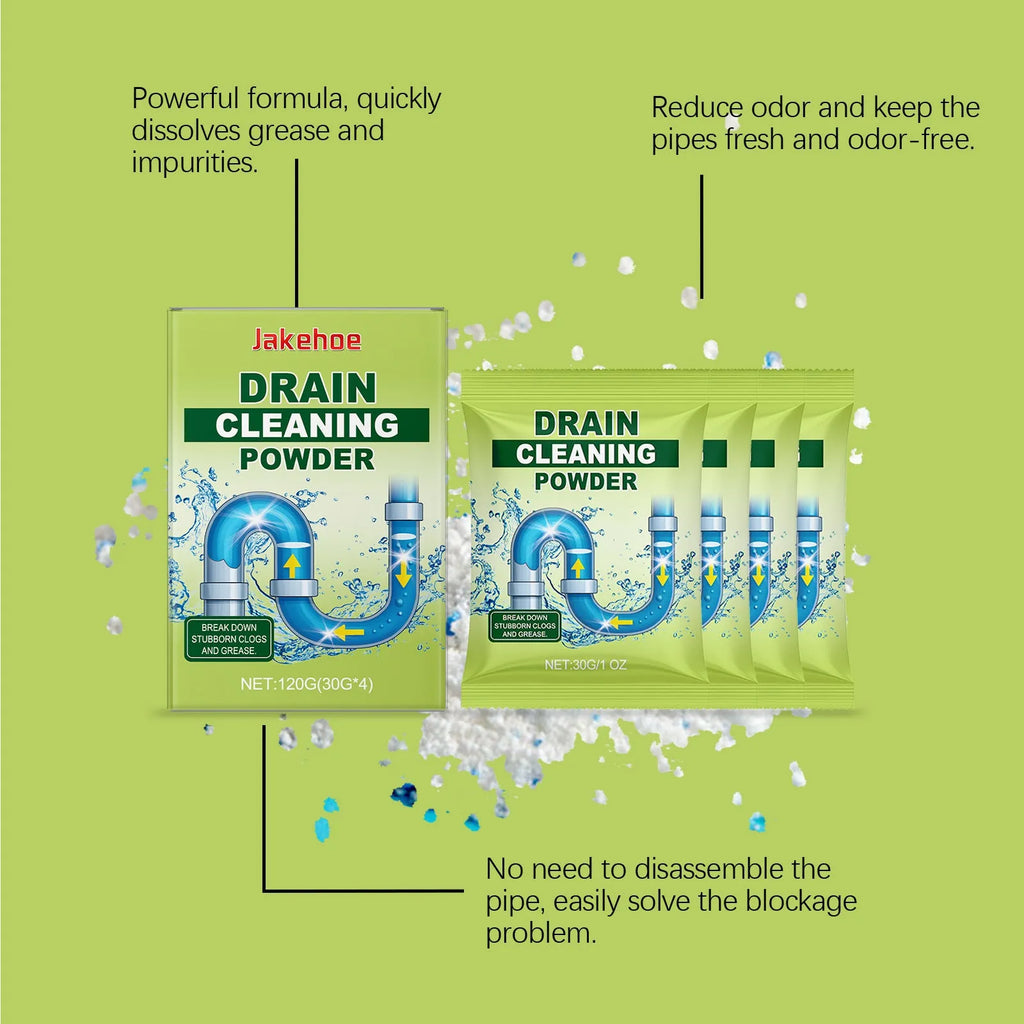 120g drain cleaning powder pack for kitchen and bathroom pipe blockages