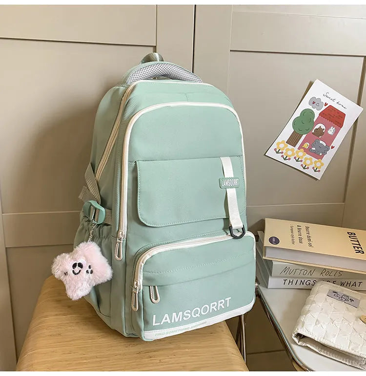 Waterproof nylon high school backpack in multiple colours with under 20L capacity