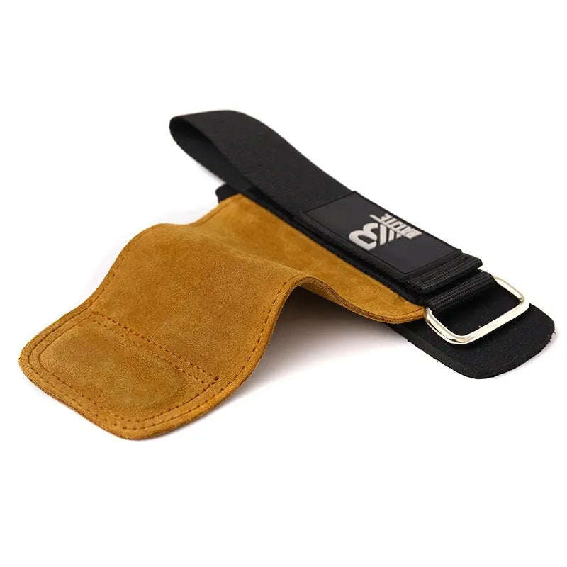 Brown fitness wrist protector bands for pull-up and bar workout wrist support