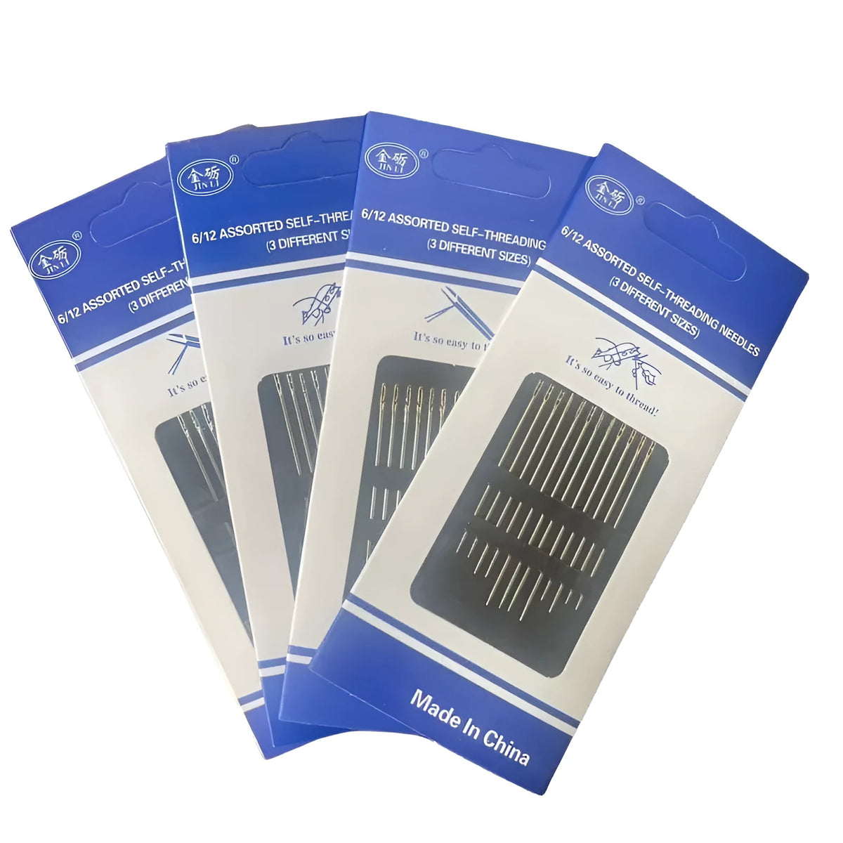 Household sewing needle wire tool with golden or silver tail, hanging or side open style