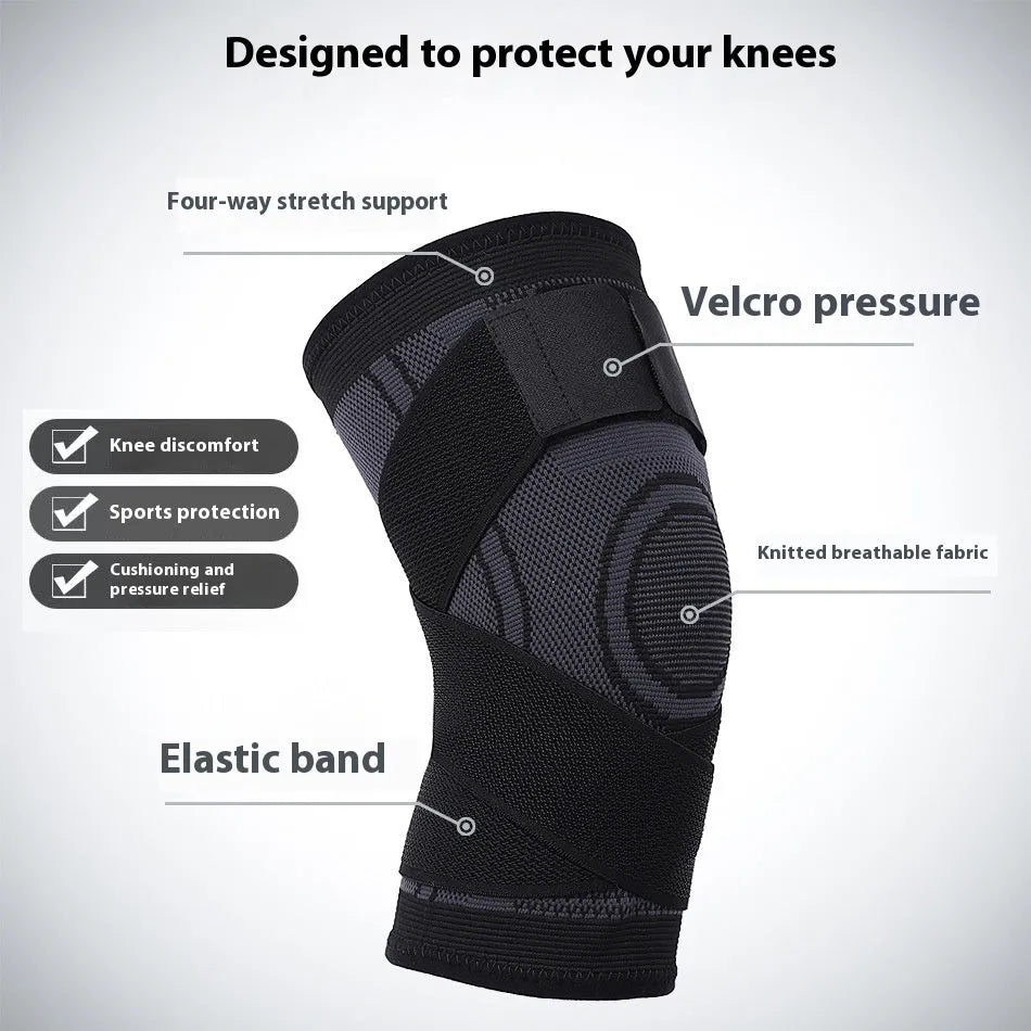 Non-slip sports knee pads in multiple colours for fitness running squat protection