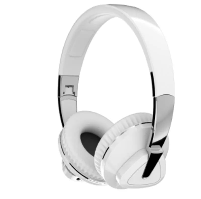 Wireless over-ear headset in black, white, blue, or khaki with all-inclusive ear cups and multiple connectivity options