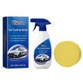 Car coating spray bottle with sponge and hose nozzle applicators for paint maintenance