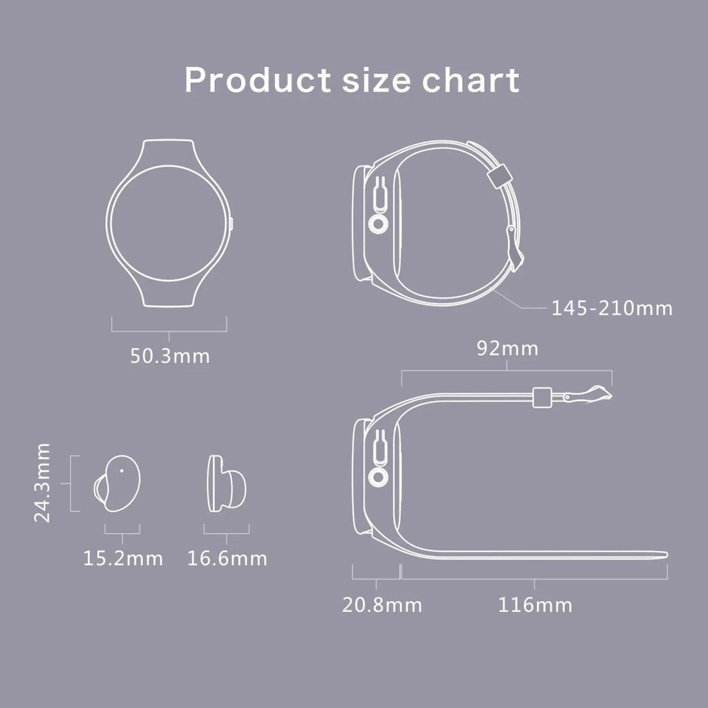 Black detachable smart bracelet and Bluetooth headset combo on a wrist