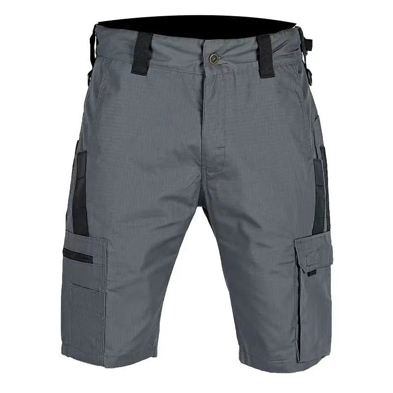 Beetle elastic waist camouflage shorts in tactical pattern with adjustable waistband