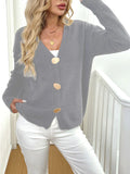 Deer plush women's sweater coat in street hipster style with princess sleeves