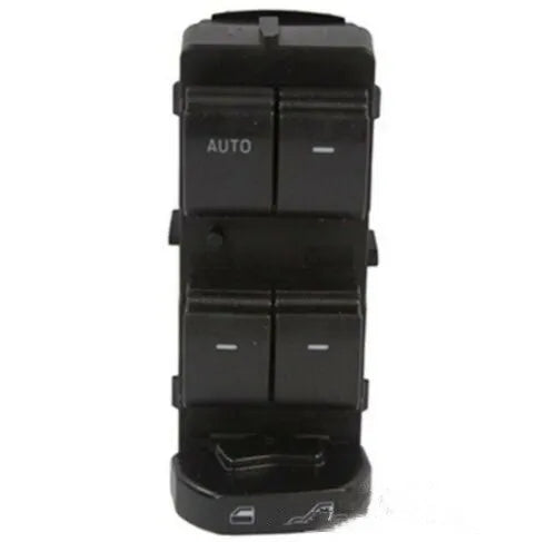 Black Ford electric window regulator switch component with part number BT4Z-14529-AA.