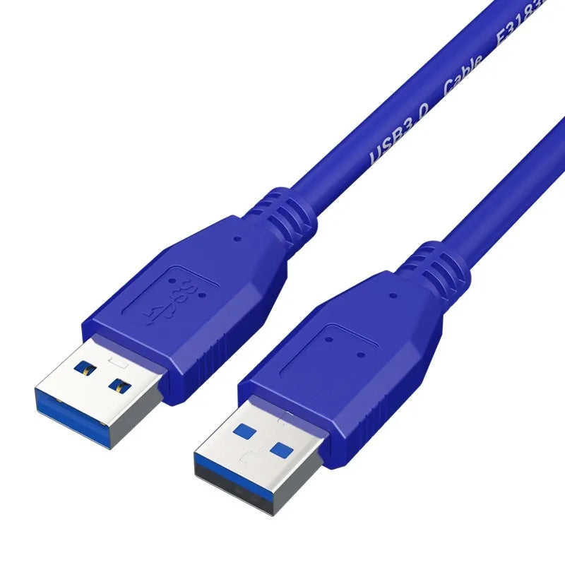 USB 3.0 data cable with nickel-plated connectors for external hard drives, shown with length options.
