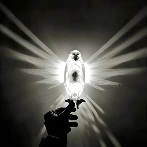 Eagle shape 3D printed wall lamp creating shadow art lighting for home decor