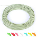 Floating nylon fly fishing line, 100ft spool, weight forward WF3F to WF8F, in Fluorescent Yellow, Orange and six other colours.