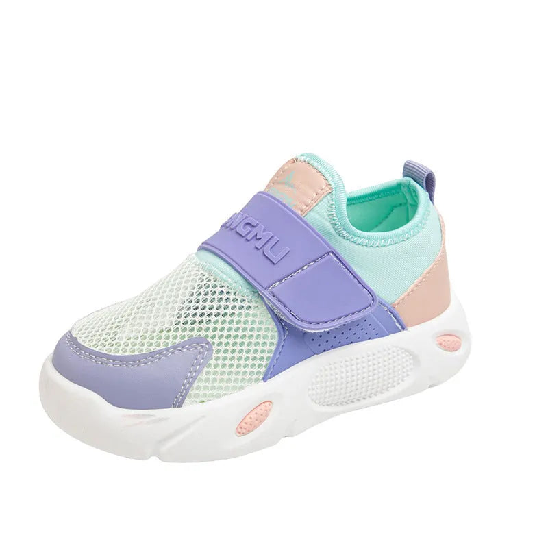 Boys slip-on lightweight soft sole breathable shoes in colour options with rubber sole and PU upper