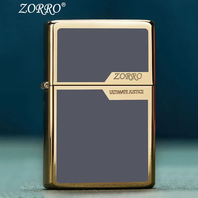 Titanium Color Block kerosene lighter with copper shell and wire drawing finish