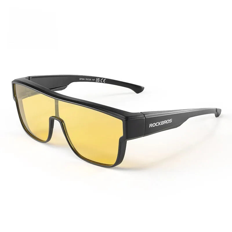 Polarized cycling goggles with TAC lenses and TR frame in large size for outdoor travel
