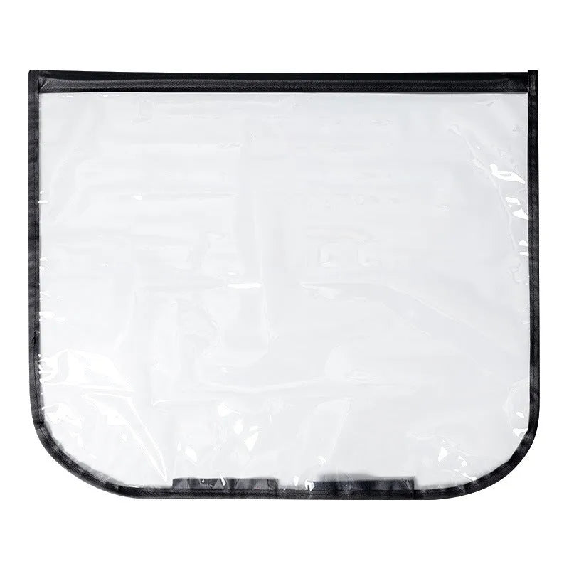 Electric vehicle charging rain cover with magnetic strips unfolded to 60x50cm dimensions