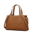Genuine leather crossbody bag in horizontal square design with single strap, shown in black colour option.