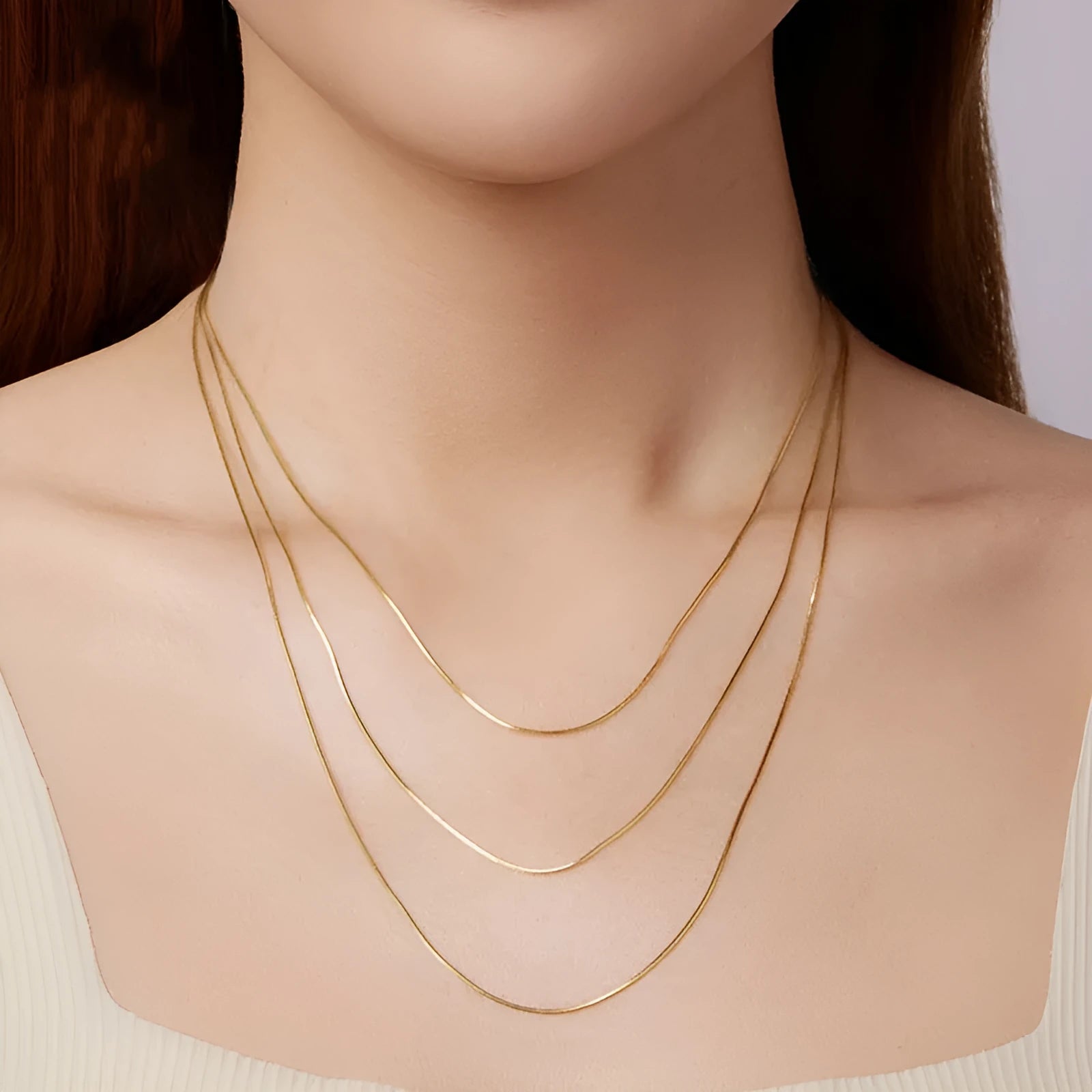 S925 sterling silver electroplated pendant necklace snake bones chain silver colour 45cm length