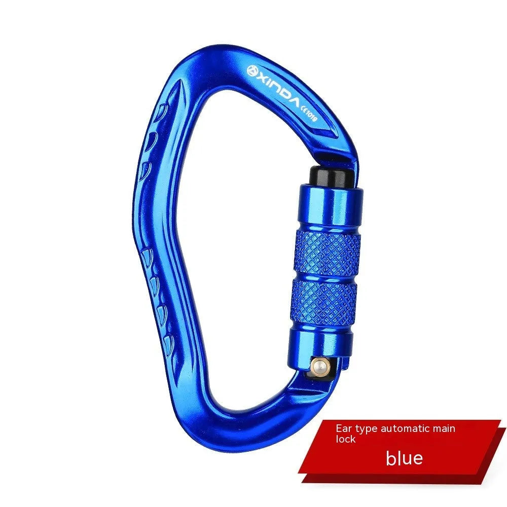24mm climbing carabiner with automatic master lock in multiple colour options