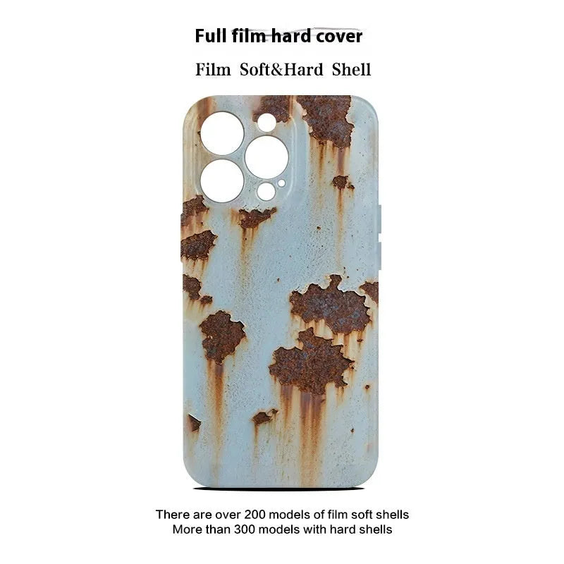Rust Spot phone case for iPhone 16 Pro hard shell soft shell with heat dissipation and drop resistance