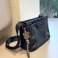 Retro square Oxford cloth crossbody bag with adjustable strap for casual travel