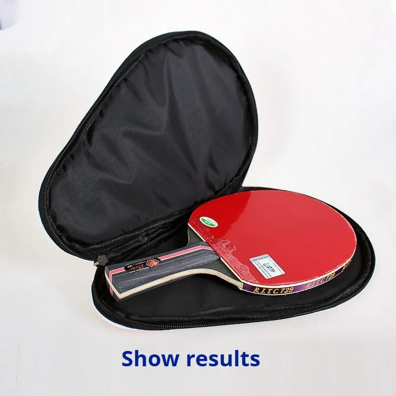 Nylon gourd bat bag for table tennis paddle in black and silver colour option