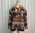 Women's loose-fit retro jacket in army green, made from woolen cotton with long sleeves.
