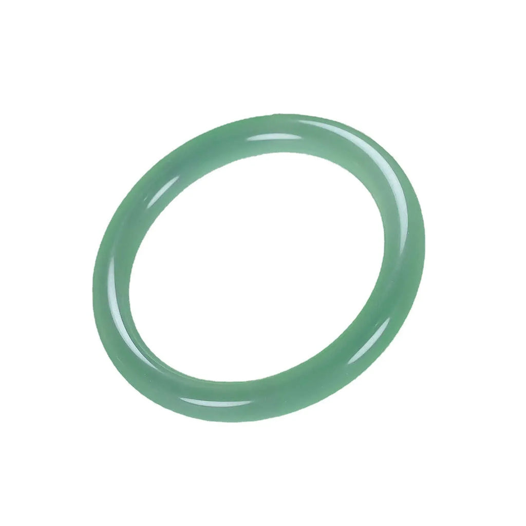 Jade bracelet with floating flower design and auspicious cloud patterns in ice-like emerald appearance