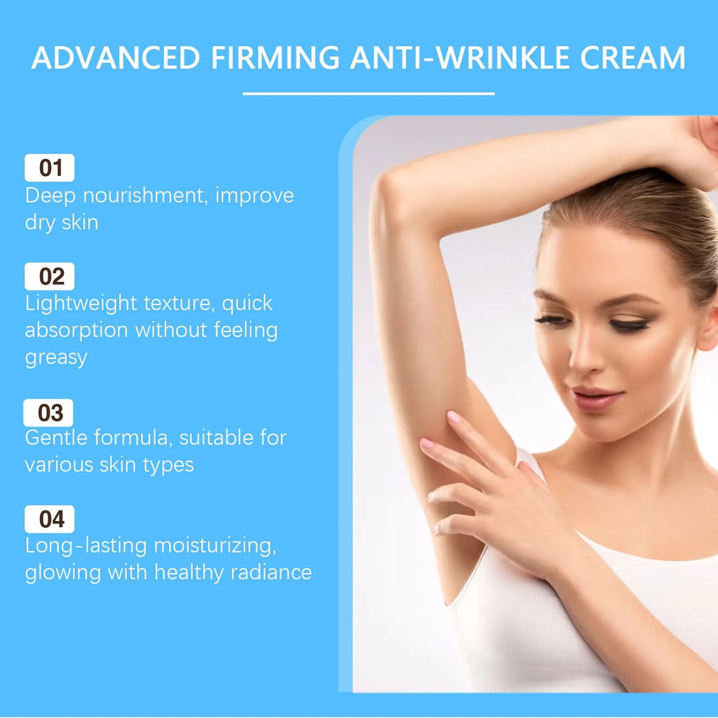 100g jar of body moisturiser cream with glycerin and hyaluronic acid.