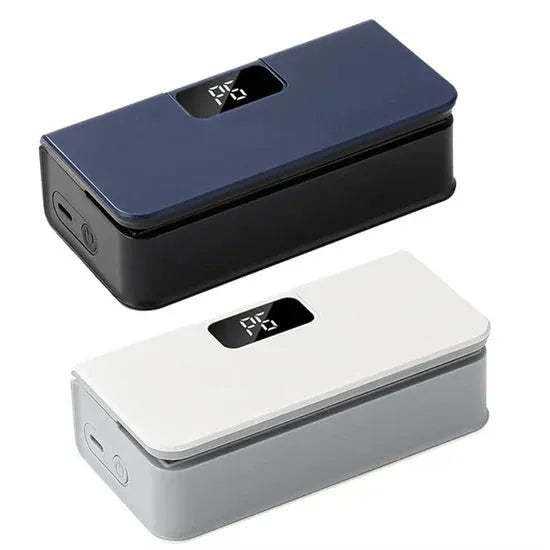 Small white or blue handheld plastic bag sealing machine with modern design